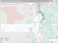 Provo-Orem Metro Area Digital Map Premium Style